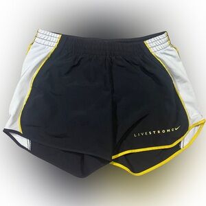 Nike Womens Tempo Shorts Livestrong 467936-038 UK L Dri-Fit Yellow Black S